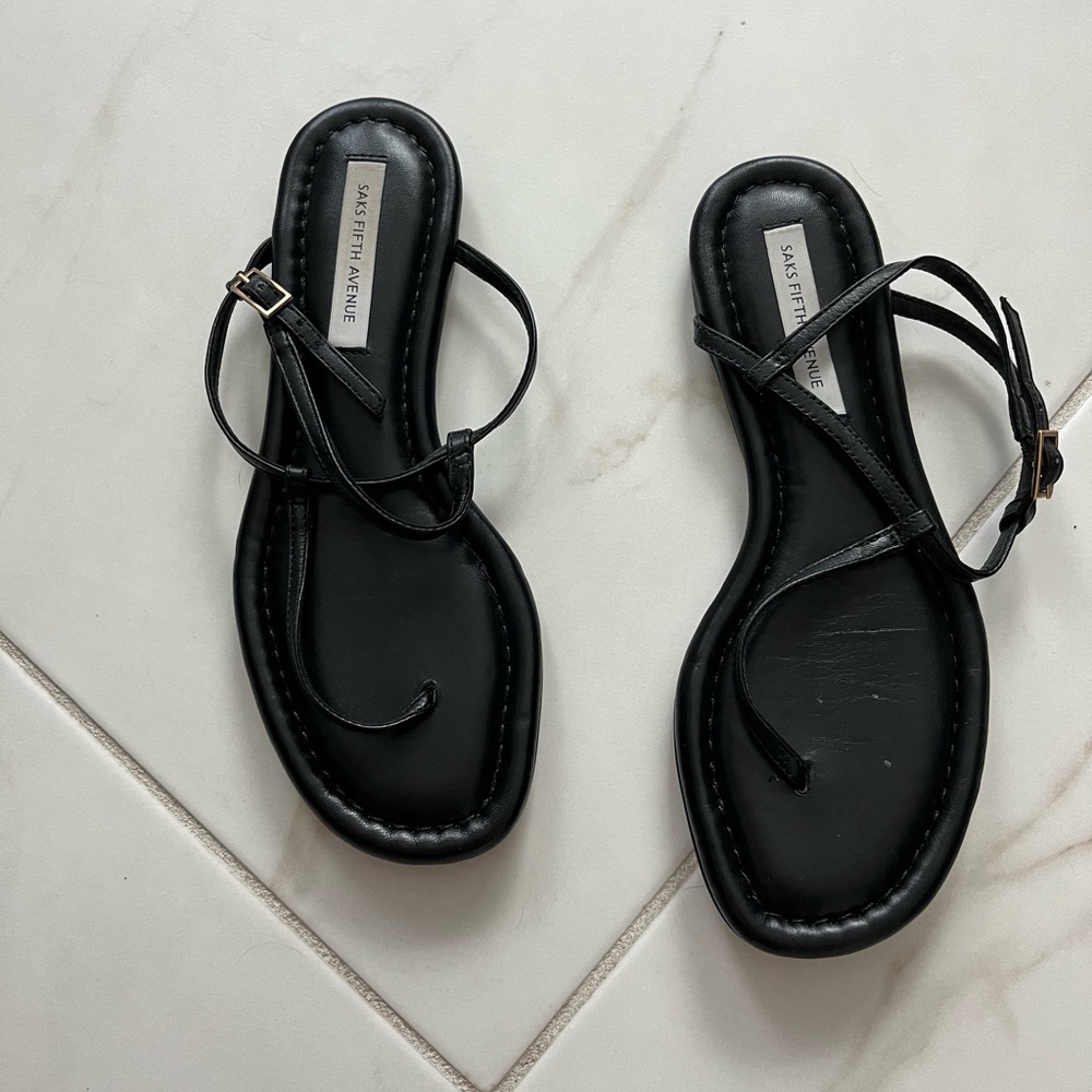 Saks fifth avenue open toe sandals